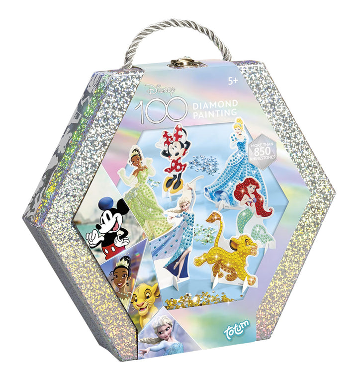 Totum Disney Diamond Painting Figuren in schöner Geschenkbox – 6 Disney Charaktere zum Verzieren mit