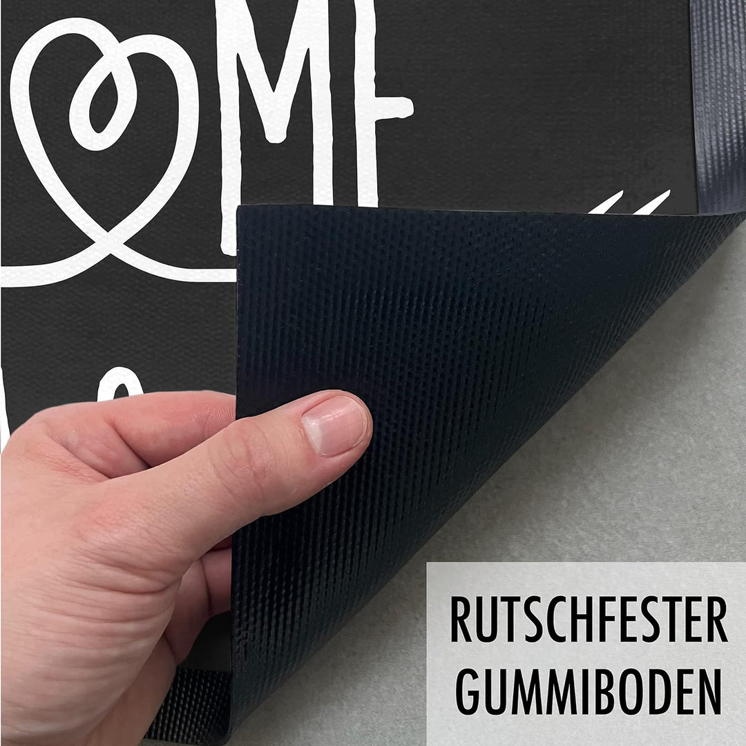 Trendation - Personalisierte Fussmatte Home Familie Willkommen Wunschnamen Fussmatte 60x40 cm