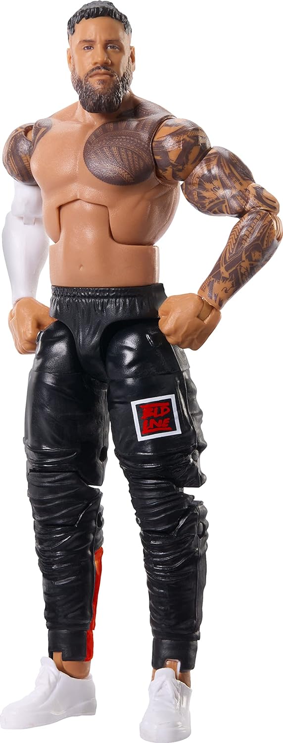 WWE MATTEL Elite Actionfigur SummerSlam Jey USO mit Zubehör und Mr. Perfect Build-A-Figure Parts
