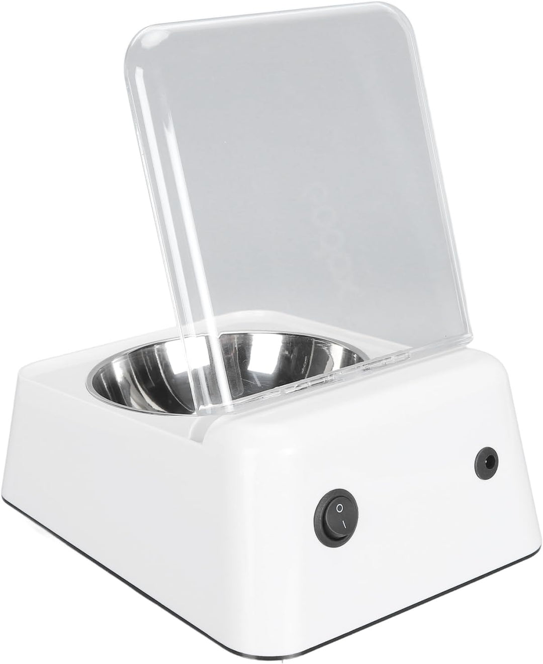 ciciglow Katzenfutterautomat mit Automatisch Öffnendem Deckel, Infrarotsensor, 2000 MAh, Abnehmbarer