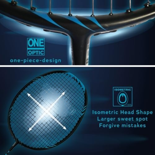 Talbot Torro Carbon Badminton Set Professional, 2 Badmintonschläger, 2 Federbälle, 2 Griffbänder & S