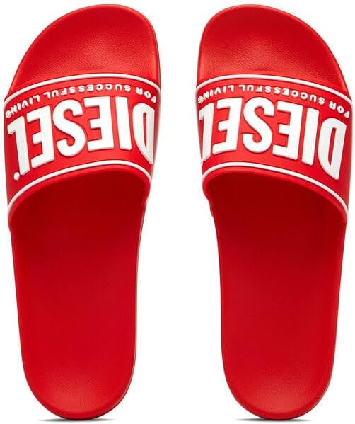 Diesel Herren Sa-mayemi Cc Sandalen Hausschuh 39 EU Rot, 39 EU Rot