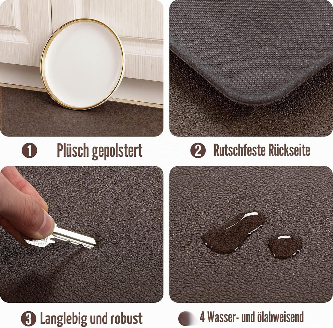 Carvapet rutschfest Küchenteppich Anti Ermüdungsmatte 20MM Dicke Küchenläufer Schaum-Stehmatten PVC