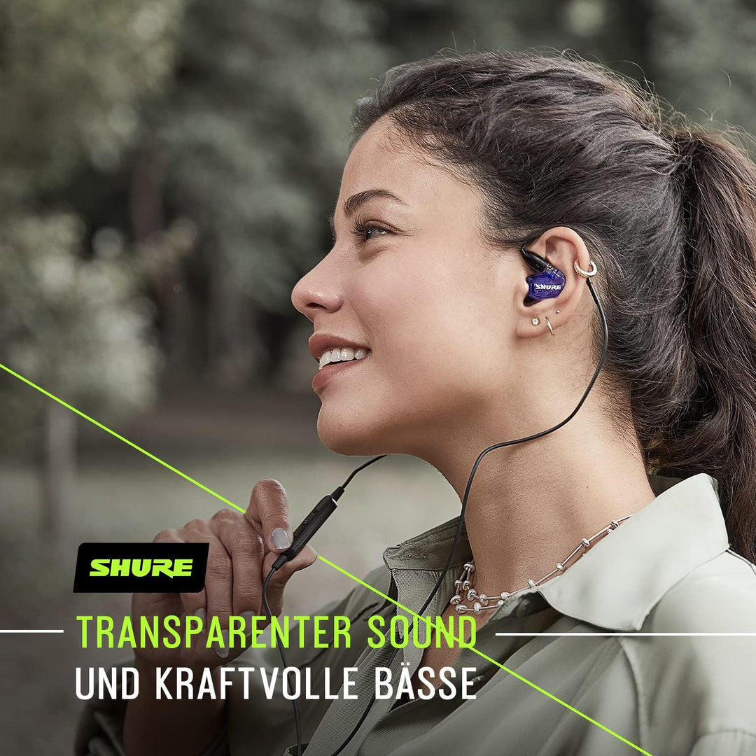 Shure SE215 Special Edition Uni Sound Isolating Ohrhörer, EIN Treiber, In-Ear, abnehmbares Kabel, tr