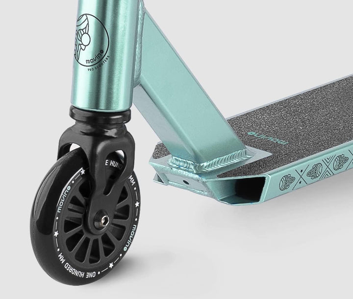 Movino Glide Stunt Scooter Roller Professioneller Freestyle Roller ABEC 9 Kickscooter mit 100mm Rad