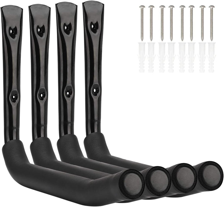 Robuste Garagenaufbewahrung, 40 cm Wandhalterung, Reifenhalterung, Alternative, 4 Stück Kajak-Haken,