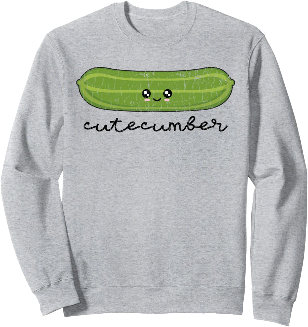 Lustiges Gurken Design für ihn und sie zum Valentinstag Sweatshirt