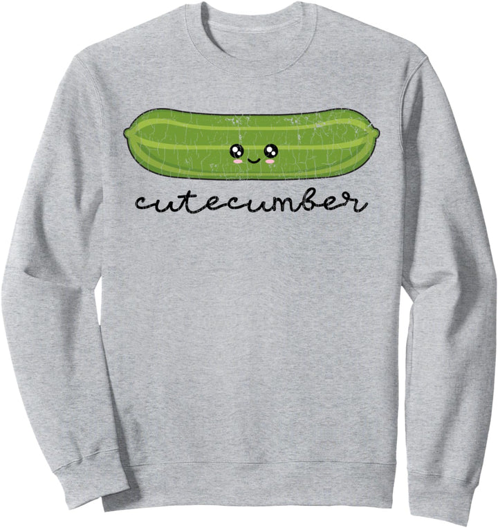 Lustiges Gurken Design für ihn und sie zum Valentinstag Sweatshirt