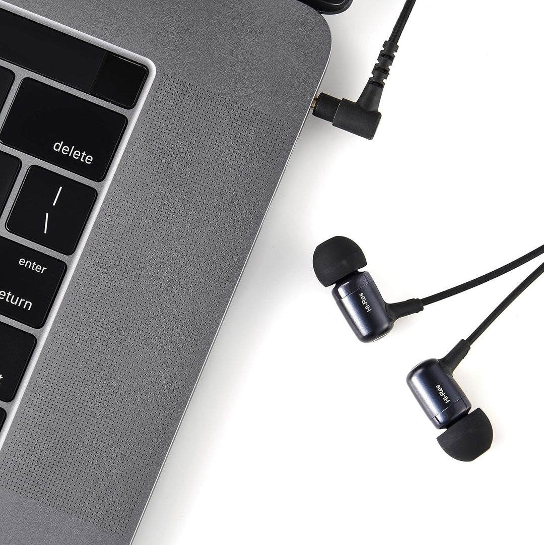 EarStudio HE100, High-Resolution Earphones, 3.5mm in-Ear Headphones, Distinctive Clear Sound, Single