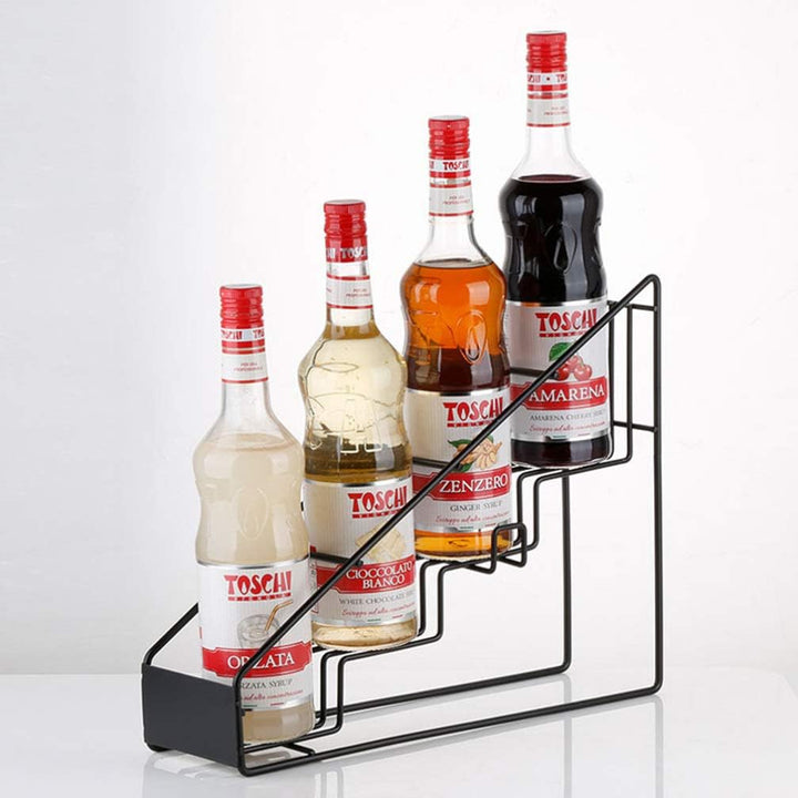 Tomaibaby Kaffee Sirup Draht Rack Sirup Flasche Halter Edelstahl Zucker Dressing Display- Ständer Ra