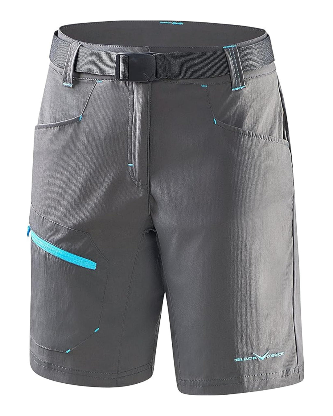 Black Crevice Trekking-Shorts Damen I Wandershorts Damen kurz I Damen Outdoor-Shorts I wasserabweise