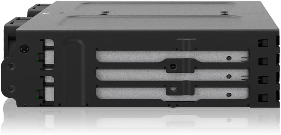 ICY DOCK 8X 2,5" SATA/SAS HDD/SSD Wechselrahmen mit schraubenlosen Trays in 5,25" Schacht - ExpressC