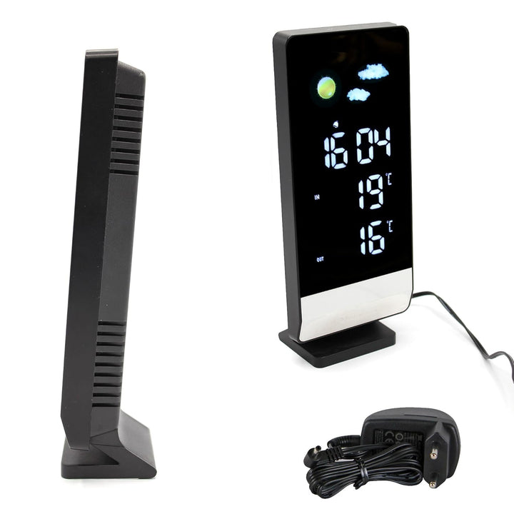 FISHTEC - Funk-Wetterstation – Innen- und Aussentemperatur – Digitalanzeige – Multifunktional: Wecke