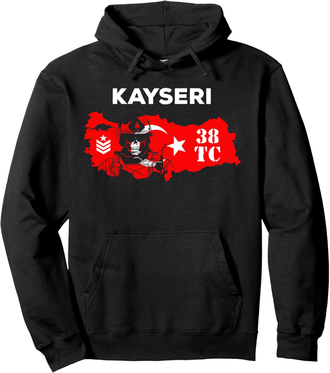 Kayseri 38 Memleket Türkei Ayyildiz Asker Soldat Geschenk Pullover Hoodie
