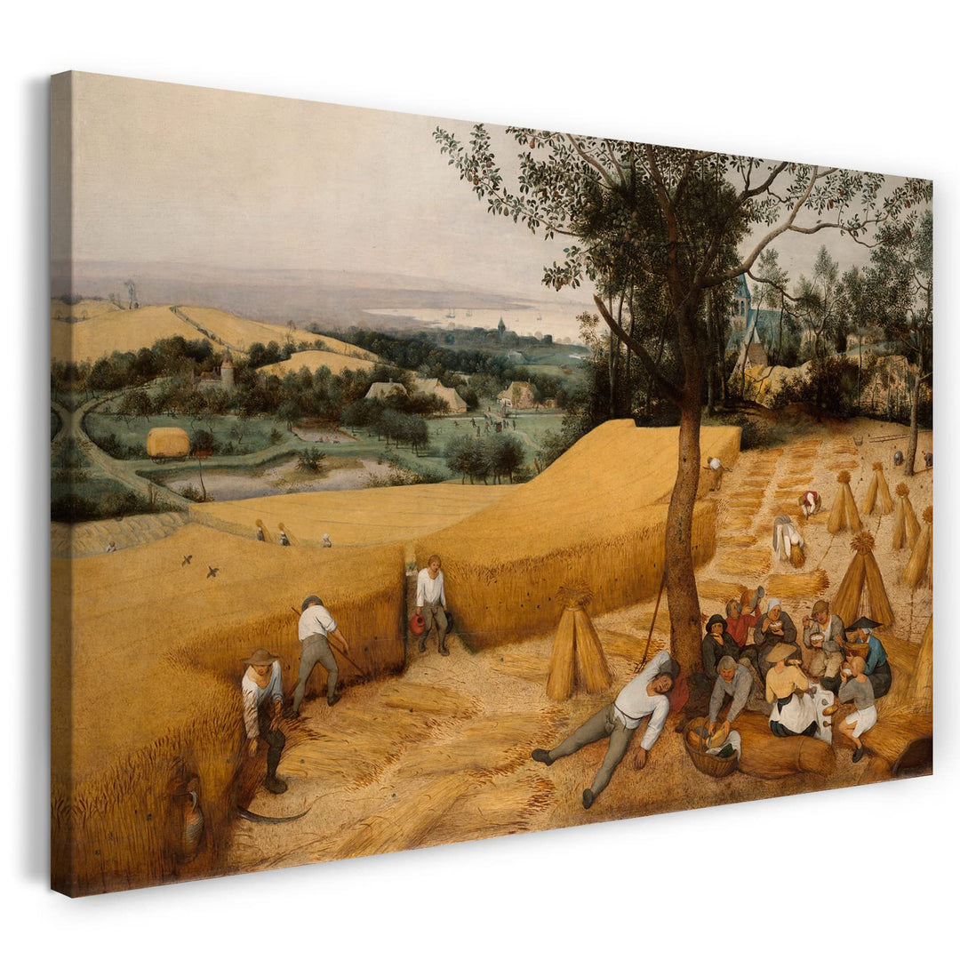 Leinwand (80x60cm): Peter Bruegel der Ältere - Die Erntearbeiter 80x60 cm, 80x60 cm