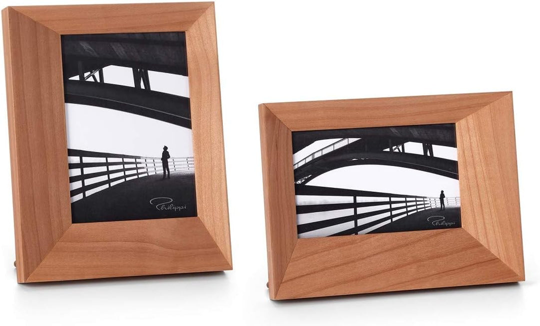 Philippi - Focus Bilderrahmen aus massivem Erlenholz - Format: 10 x 15 cm - asymetrische Aufteilung