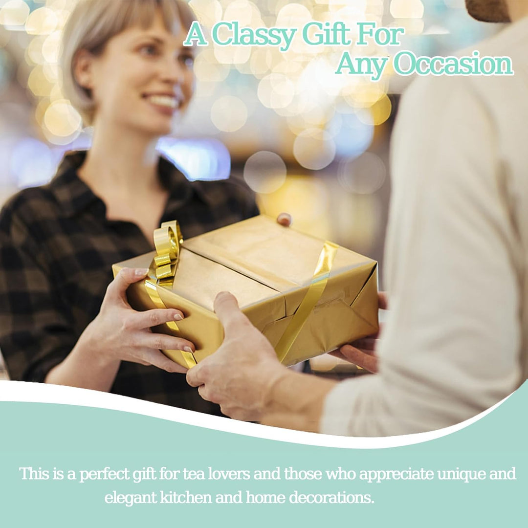 Porzellan Europäisches Teeservice,20 Teilig Keramik Kaffeeservice,Blumen Teeservice am Nachmittag,Po