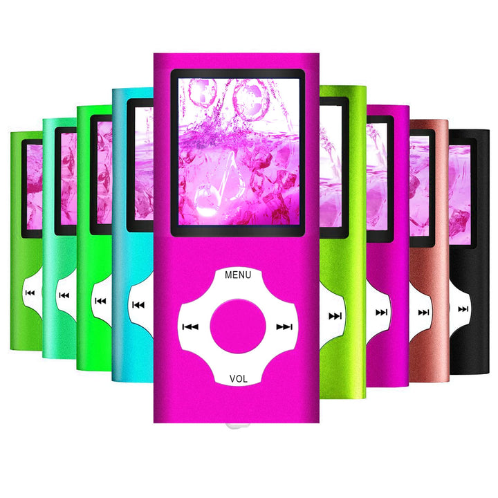 Hotechs MP3-Player/MP4-Player, MP3-Player mit 32 GB Speicherkarte, schlankes Design, digitales LCD-D