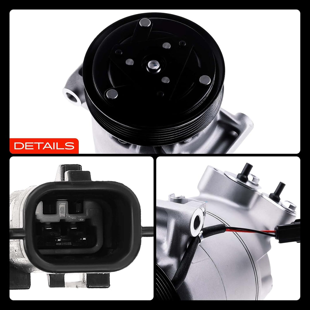 Frankberg Klimakompressor Kompatibel mit Qashqai +2 I J10 JJ10E NJ10 2.0L 2007-2013 Clio III BR0/1 C