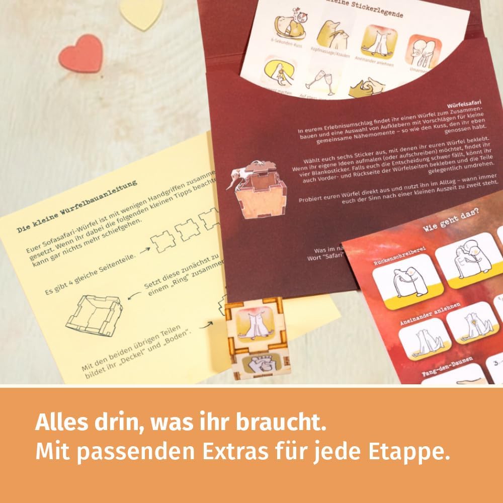 Sofasafari – Erlebnisbox für Paare, perfektes Valentinstagsgeschenk 2026, Frauen, Männer, Eltern, Sp