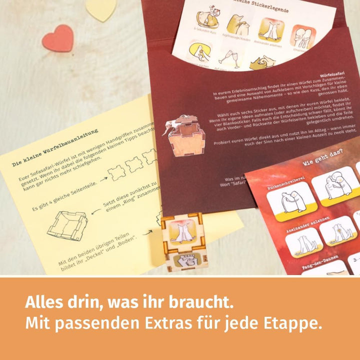 Sofasafari – Erlebnisbox für Paare, perfektes Valentinstagsgeschenk 2026, Frauen, Männer, Eltern, Sp