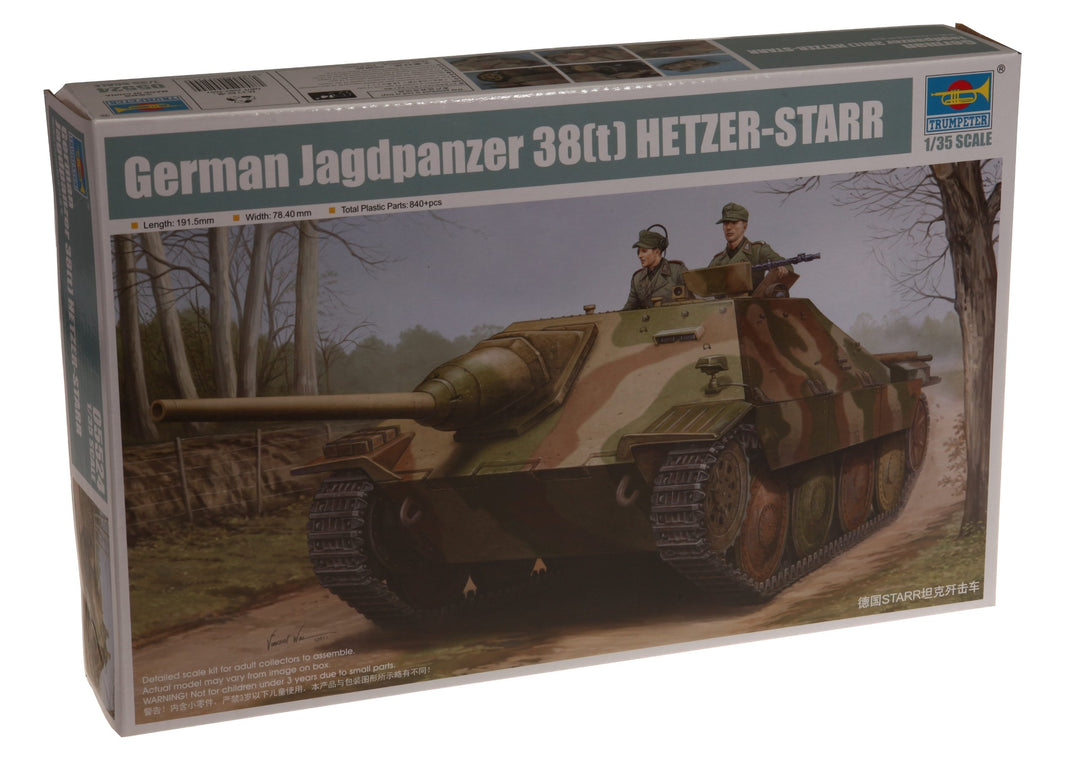 Trumpeter 05524 Modellbausatz German Jagdpanzer 38(t) STARR, Mittel