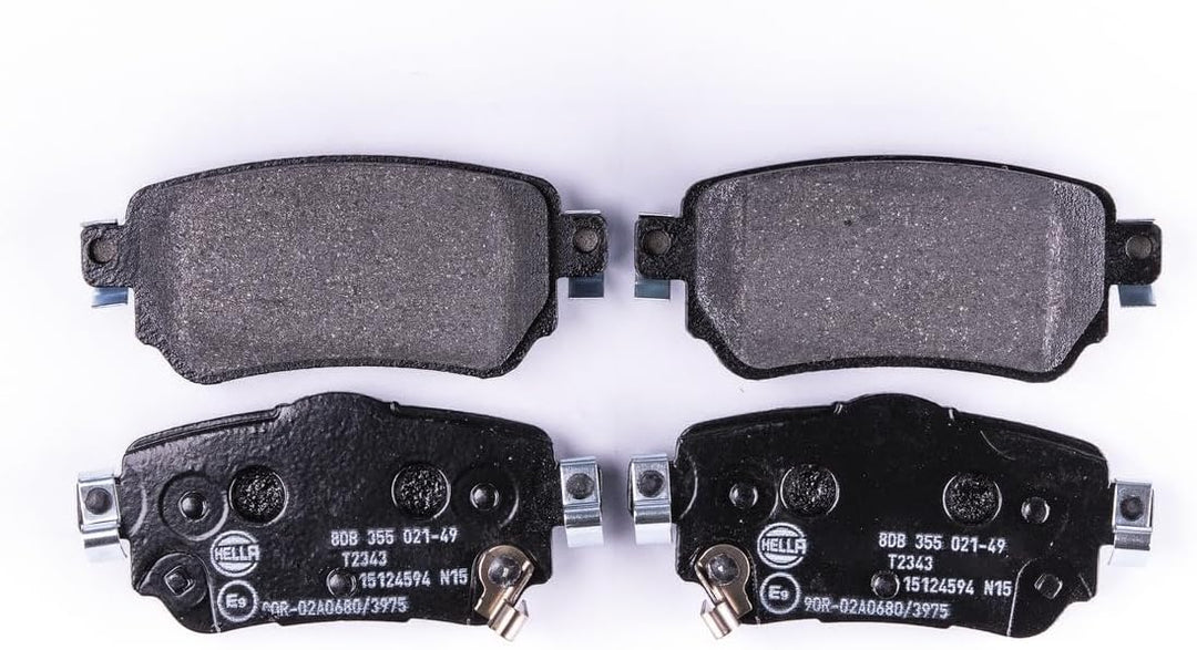 HELLA PAGID 8DB 355 021-491 Bremsbelagsatz - T2343 - Dicke/Stärke: 15.1mm - Bremssystem: TRW - mit a