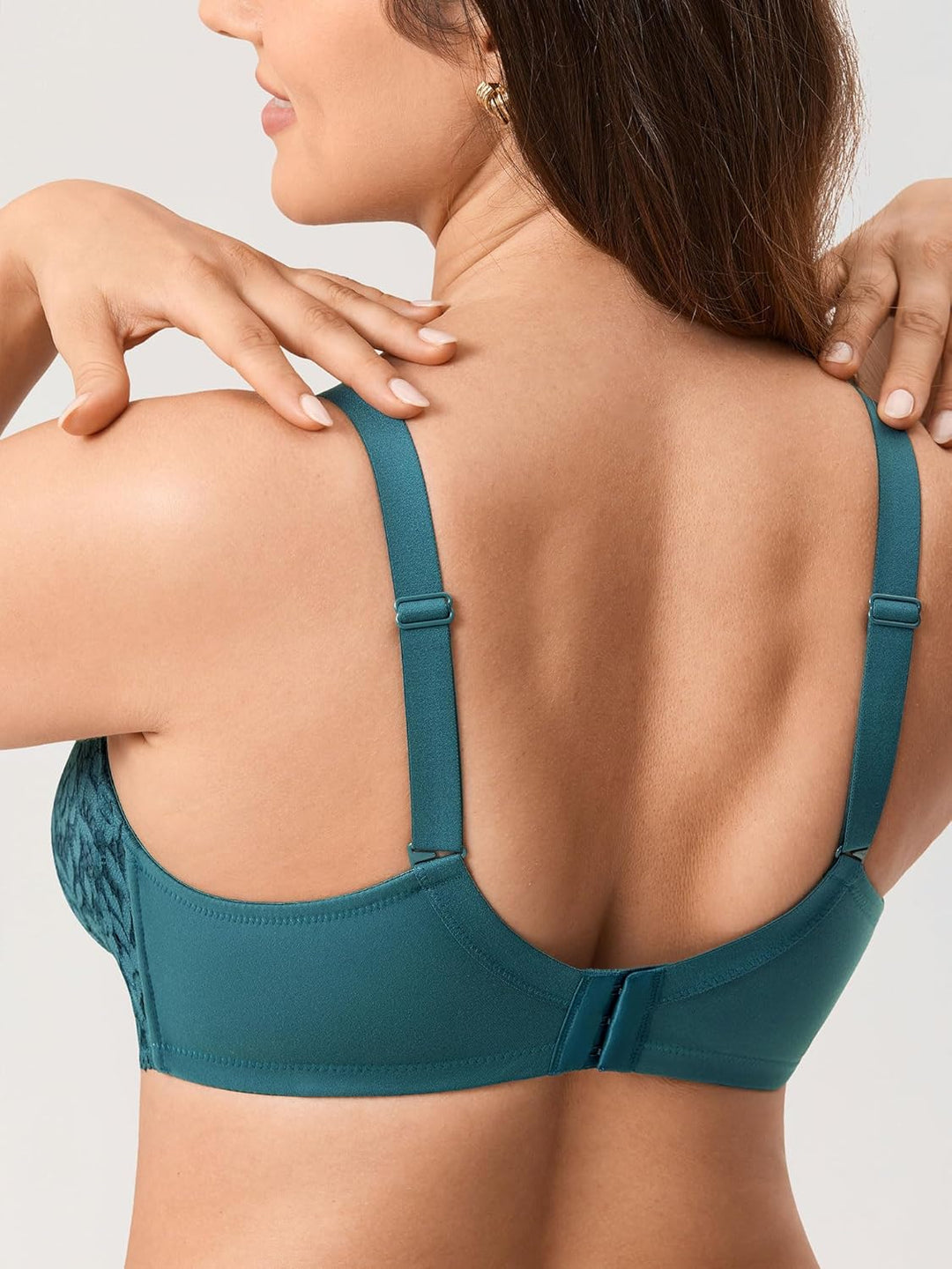 MOMANDA Damen Pump Still BH ohne Bügel Spitzen Schwangerschafts Stillen BHS Mutterschaft Soft Bequem