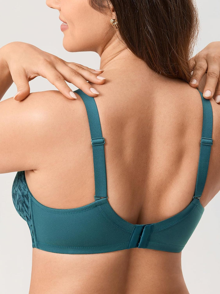 MOMANDA Damen Pump Still BH ohne Bügel Spitzen Schwangerschafts Stillen BHS Mutterschaft Soft Bequem