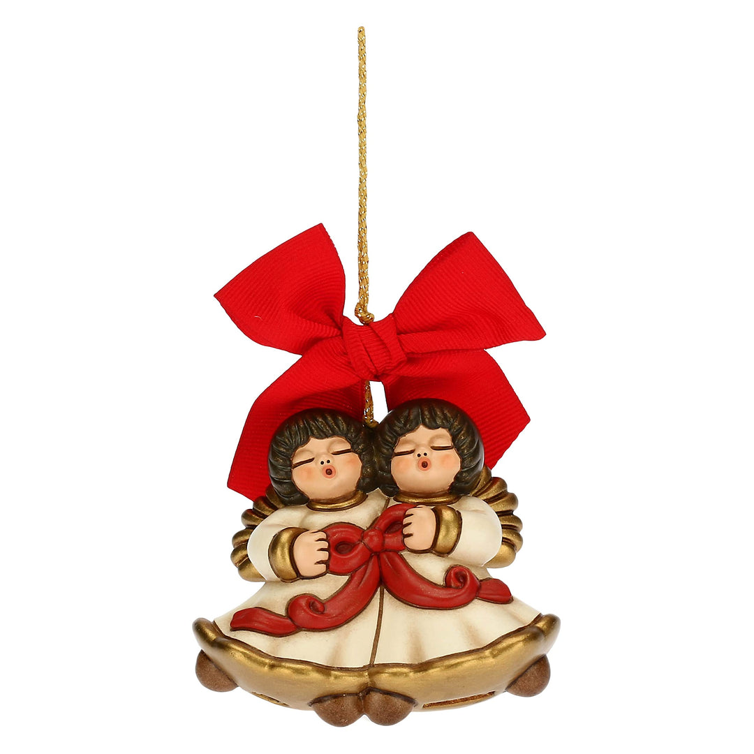 THUN - Weihnachtsschmuck Paar Engel Maxi - Keramik - Weihnachtslinie - Wohnzimmer, Dekoration des Ha