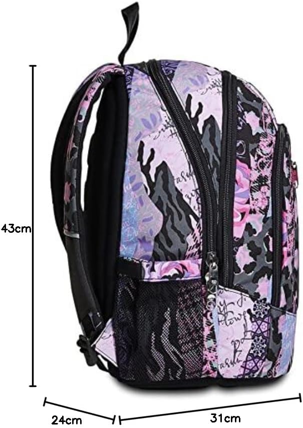 SEVEN Rucksack Advanced, Backpack für Schule, Uni & Freizeit, Geräumige Schultasche für Teenager, Mä