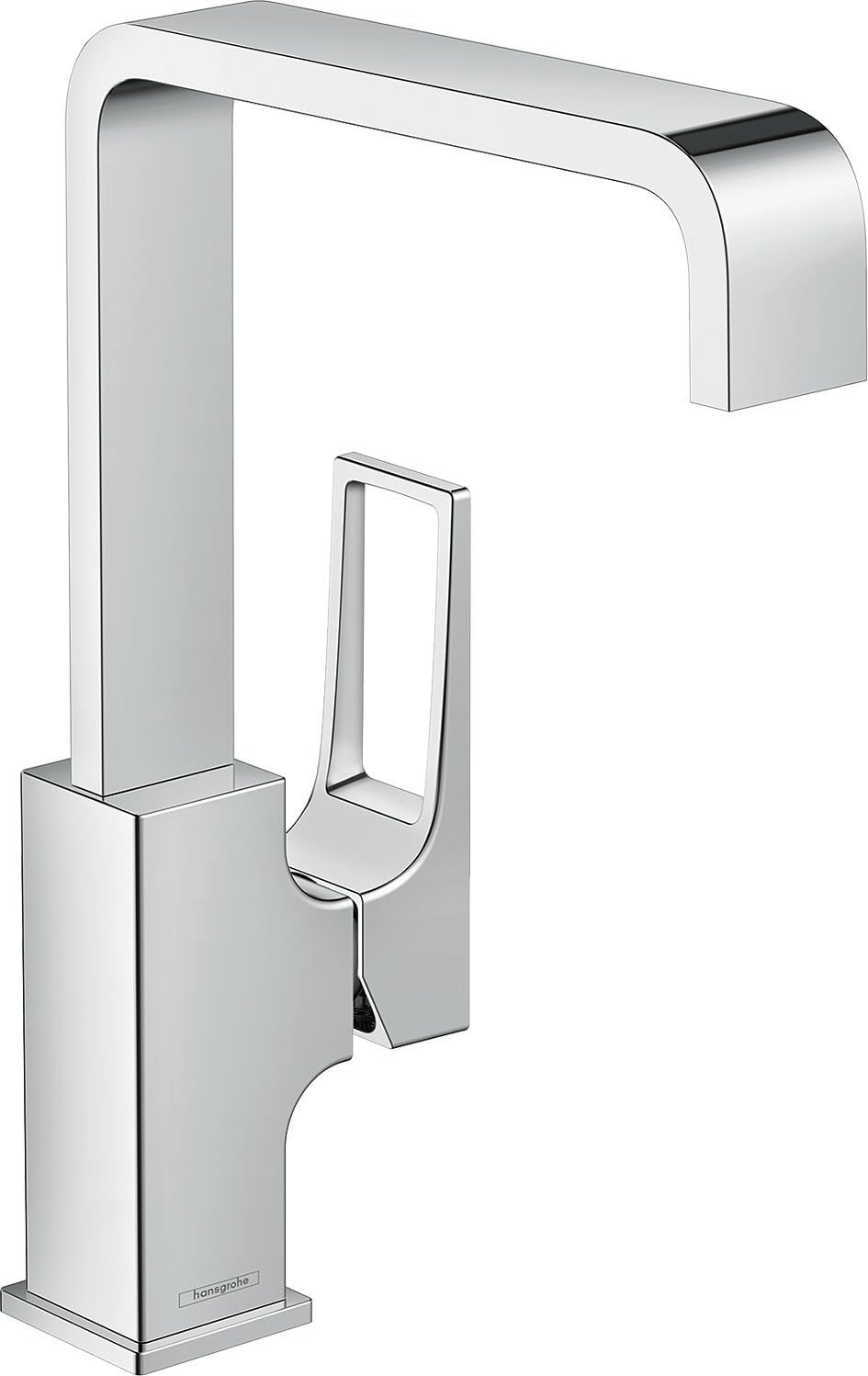 hansgrohe Waschtischarmatur Metropol, Wasserhahn Bad mit Auslauf Höhe 230 mm, mit Push-Open Ablaufga