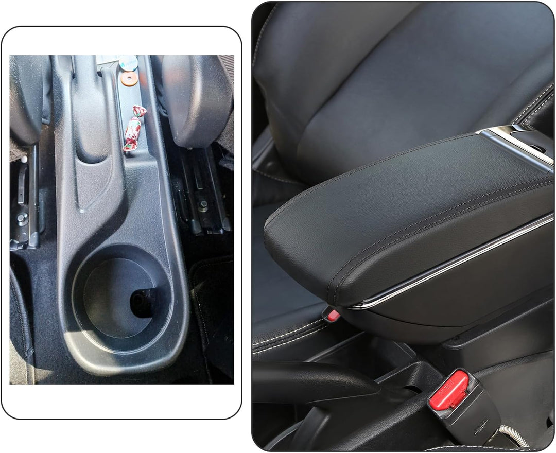 für Yaris 2015-2021 Armlehne Mittelkonsole Aufbewahrungsbox Drehbar Mit Getränkehalter Doppelschicht