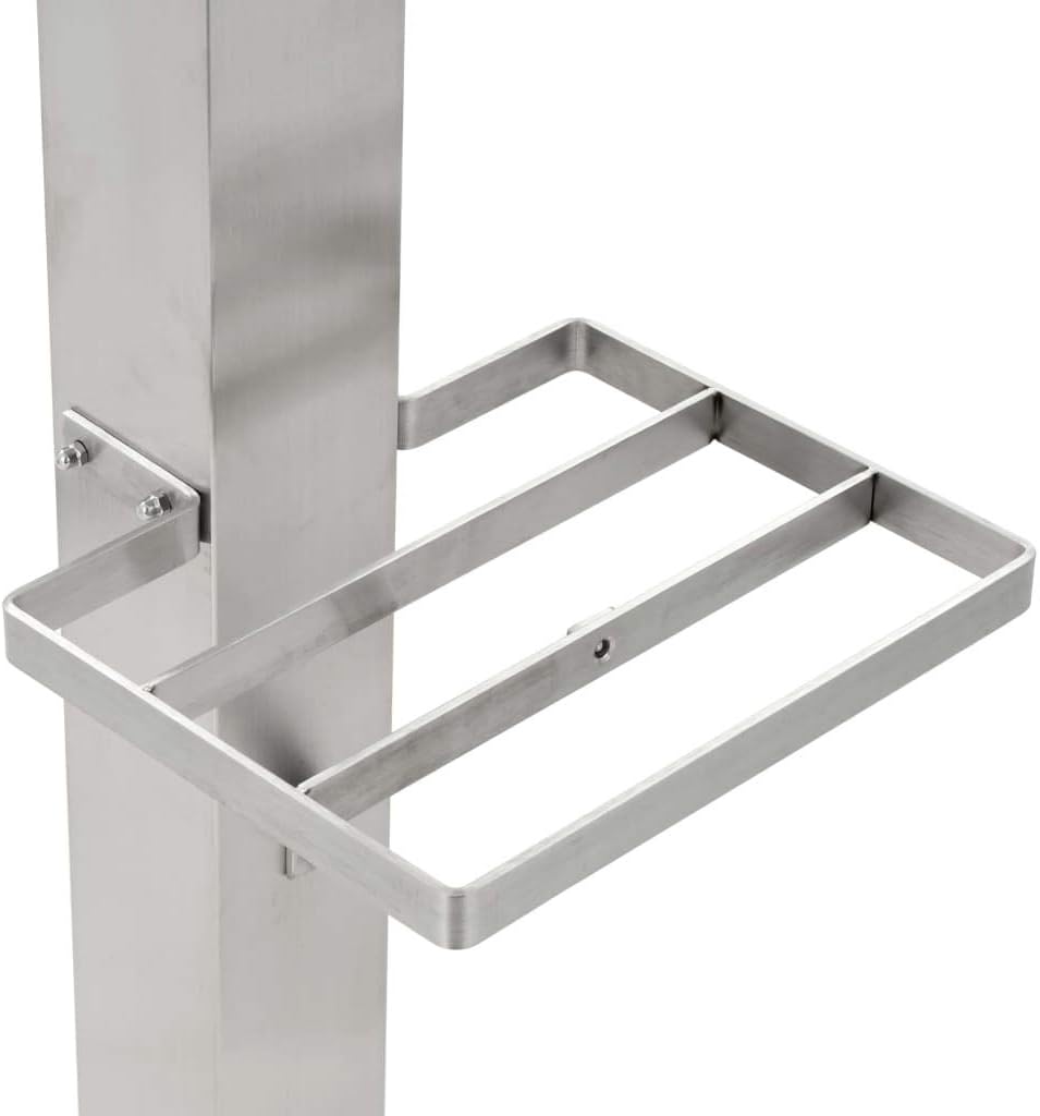 Festnight Wassersäule Garten Mit Wasserhahn Edelstahl Quadratisch Wassersäule 95 cm Gartenwasserhahn