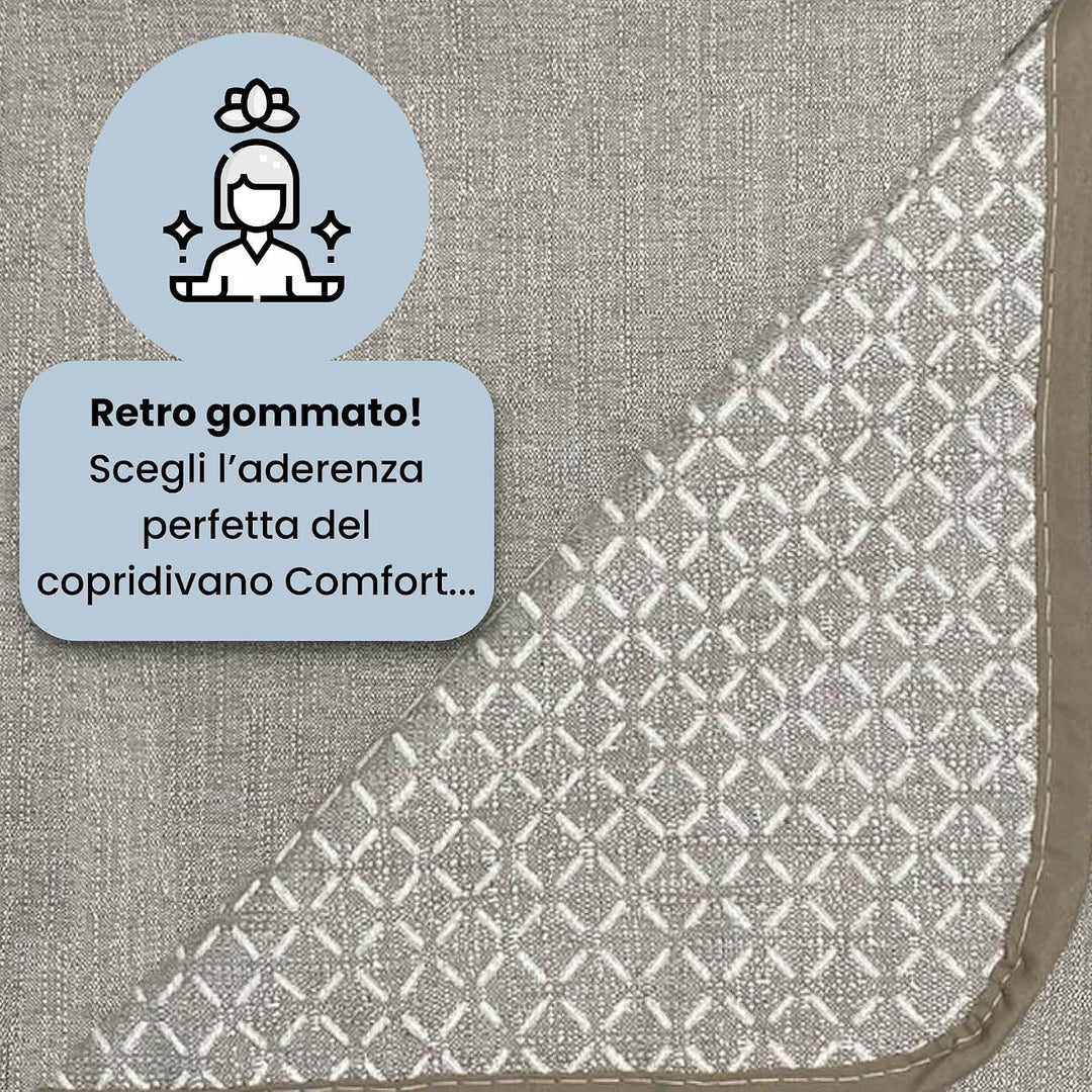 Komfort-Antigleiten-Sofa-Decke mit chaiselongue,290cm, beige 290 cm Beige, 290 cm Beige