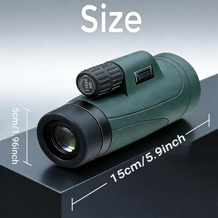 12x50 Zoom fernrohr Erwachsene monocular Telescope originalmit mit Smartphone Halter Stativ,Robuste