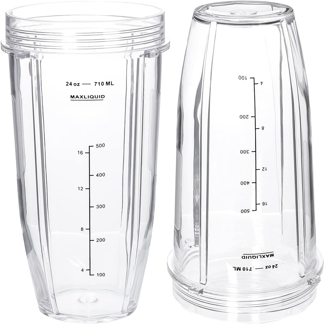 680 ml Mixerbecher mit verbesserten Deckeln für Ninja BL450 BL454 BL456 BL480 BL481 BL482 BL490 BL64