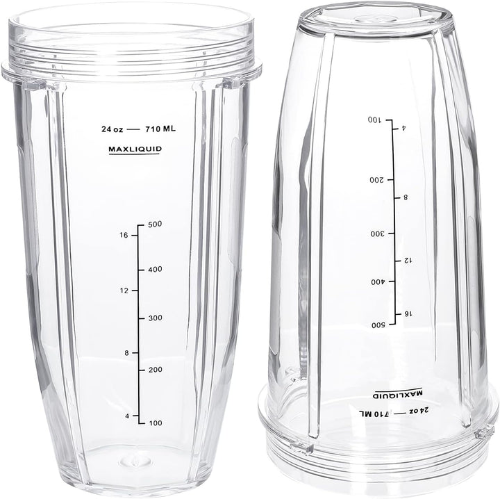 680 ml Mixerbecher mit verbesserten Deckeln für Ninja BL450 BL454 BL456 BL480 BL481 BL482 BL490 BL64