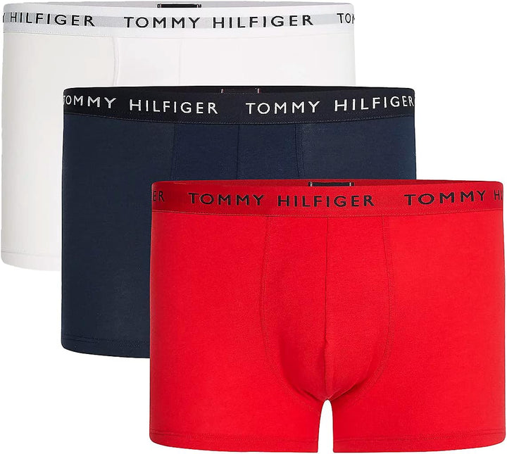 Tommy Hilfiger Underwear-Slips/Boxershorts Herren XL Mehrfarbig (White/Desert Sky/Primary Red), XL M