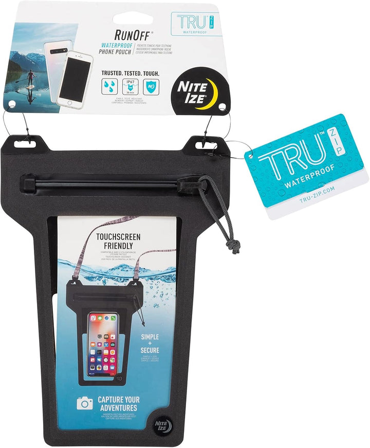 NITE Ize Mobiltelefontasche Runoff Phone Bag Schwarz NI-ROPPL-09-R3 anthrazit, anthrazit