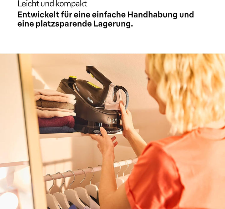 Braun CareStyle 3 IS3257BK, Dampfbügelstation Mit FreeGlide 3D Technologie, 125 g/min Dampf, Schnell