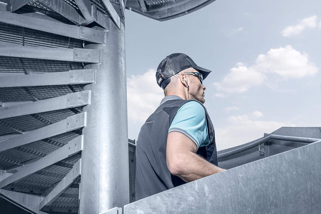 Uvex U-Cap Vent Anstosskappe - Kurzer Schirm - Schwarz - 60-63 cm 52-54 cm, 52-54 cm