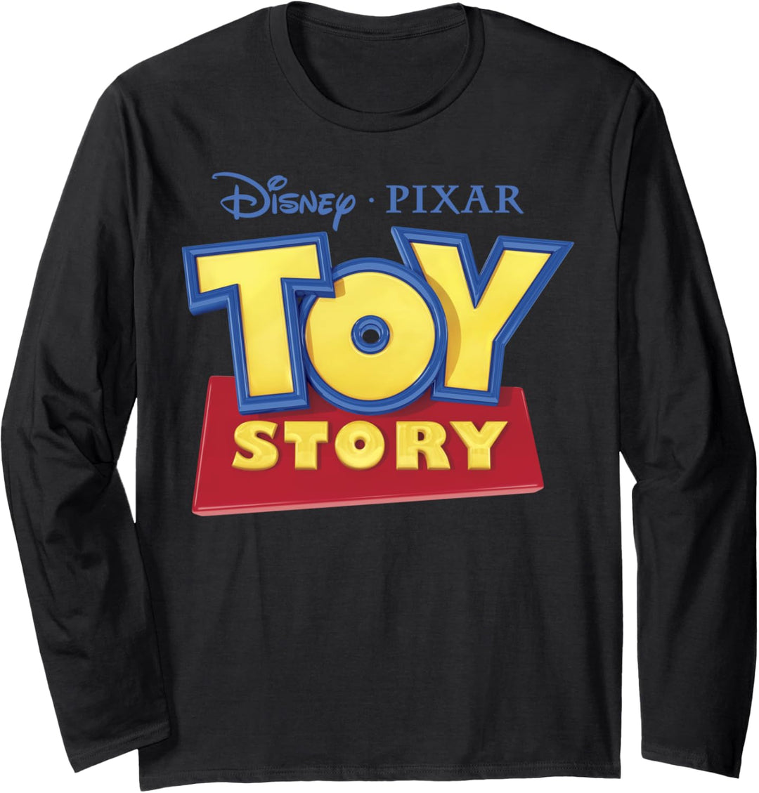 Disney Pixar Toy Story Large Logo Langarmshirt