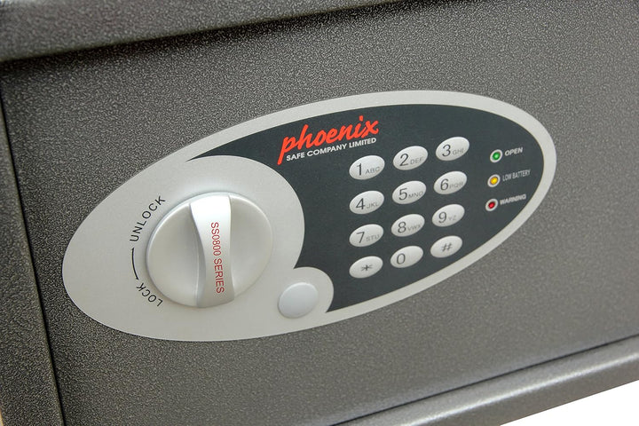 Phoenix SS0802E Vela Home & Office Safe Möbeltresor Kompaktsafe mit Elektronikschloss, HxBxT: 25 x 3