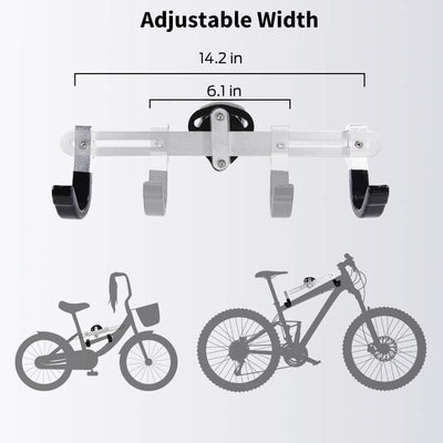 Sportneer Fahrrad Wandhalterung, Fahrrad Wandhalterung Garage Fahrrad Indoor Aufbewahrung Rack Aufhä