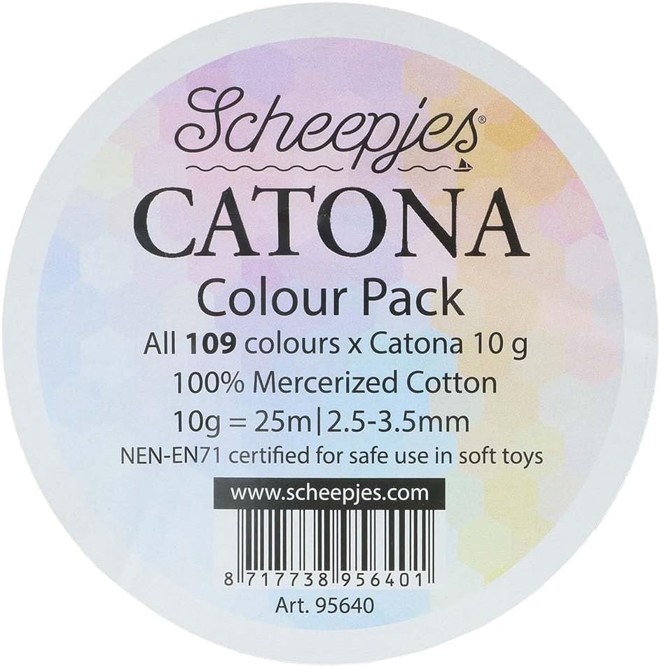 Scheepjes - Scheepjes Catona Garn Farbpackung - 109 Stück (1 Packung), Catona