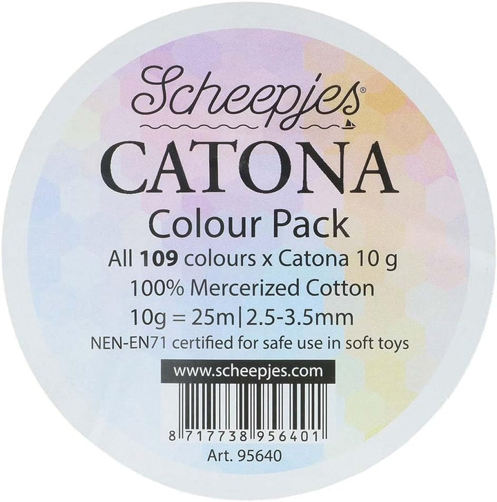 Scheepjes - Scheepjes Catona Garn Farbpackung - 109 Stück (1 Packung), Catona