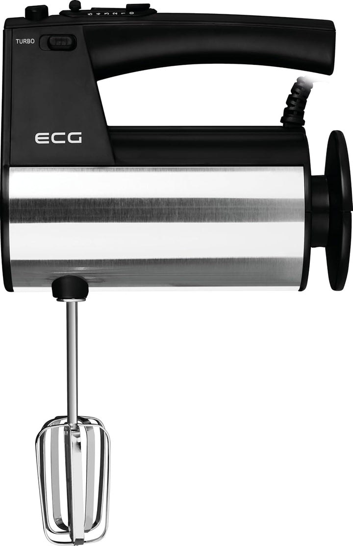 ECG RS 5011 Handmixer, 10 Geschwindigkeitsstufen, TURBO-Boost-Taste, 2 Rührbesen, 2 Knethaken, 700 W