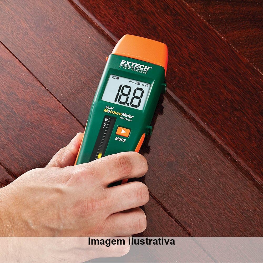 Extech MO260 Materialfeuchtemessgerät Messbereich Baufeuchtigkeit (Bereich) 0 bis 99.9% vol Messber