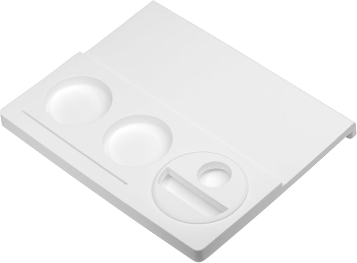 Normcore Corner Tamping Station V3 - Espresso White Tamping Mat - Silicone Coffee Tamper Mat Holder
